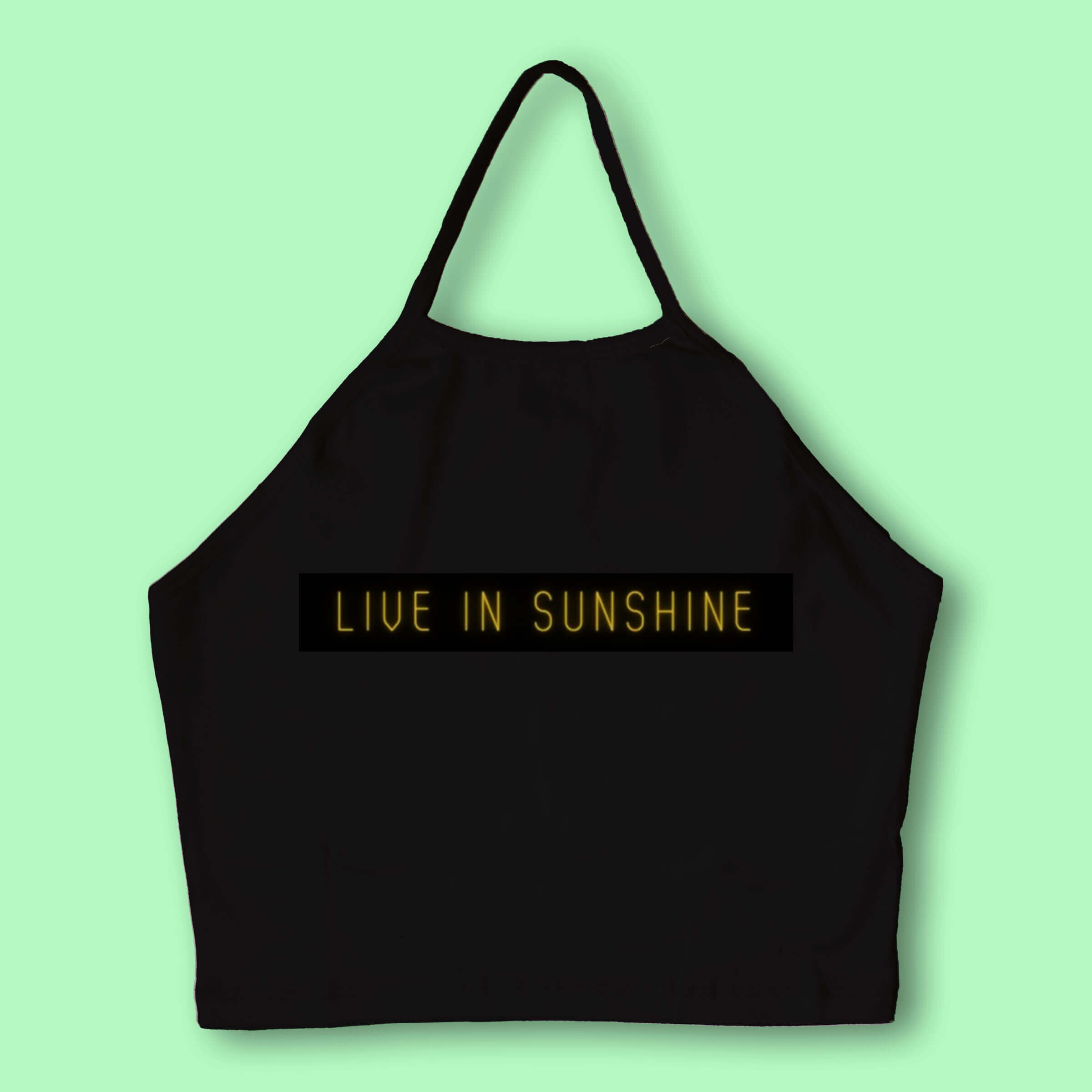 Live in Sunshine Halter Neck