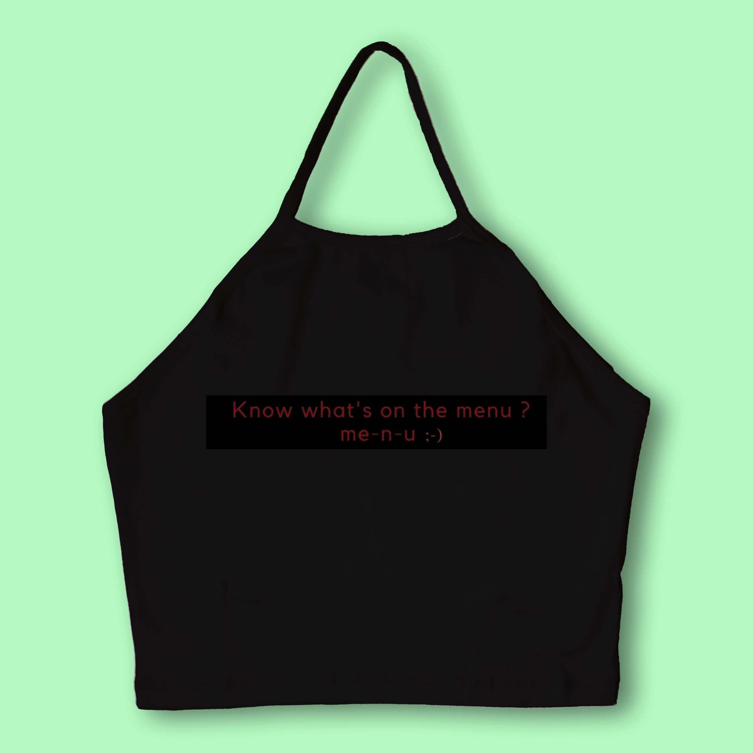 Menu Halter Neck