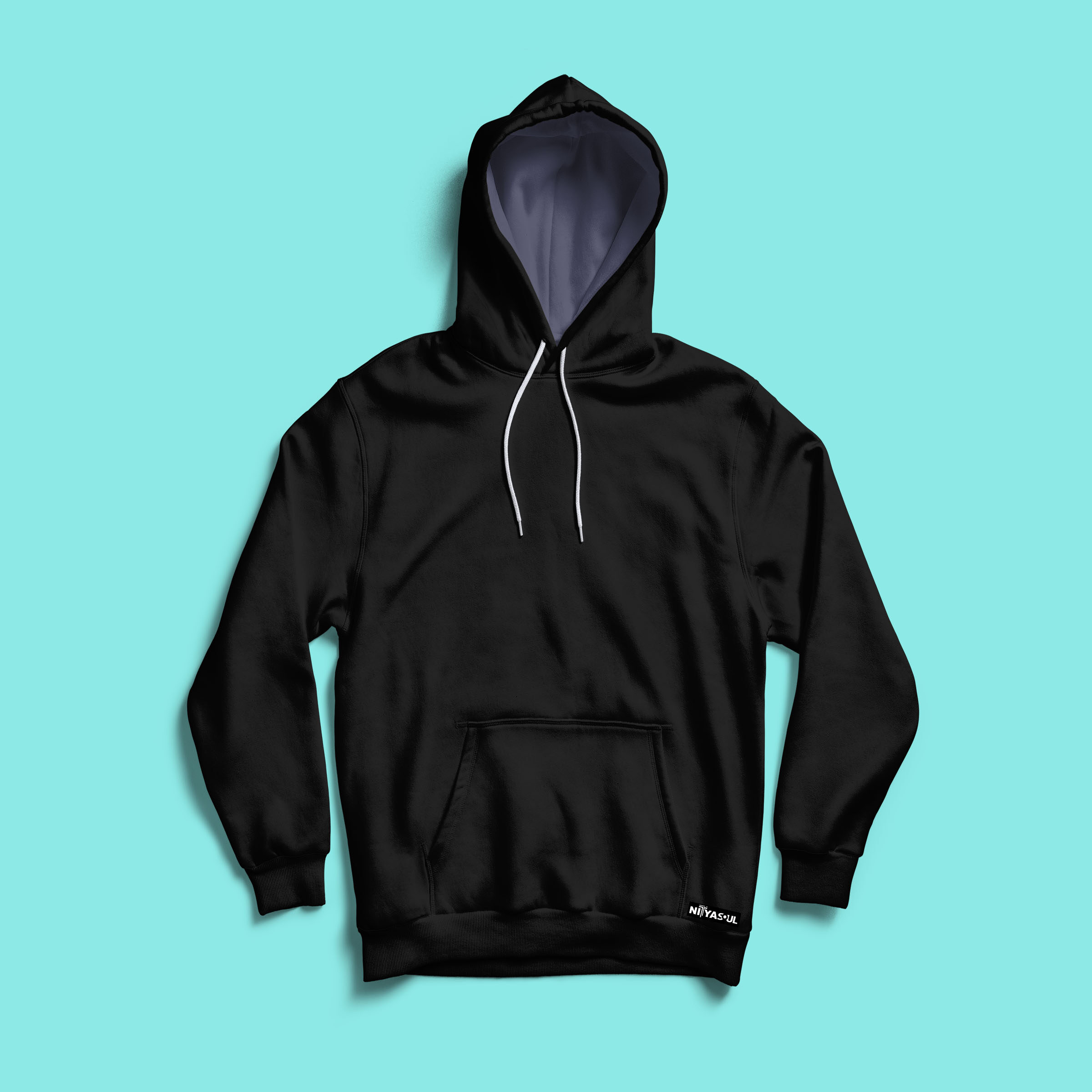 Basic Black Hoodie - Nityasoul