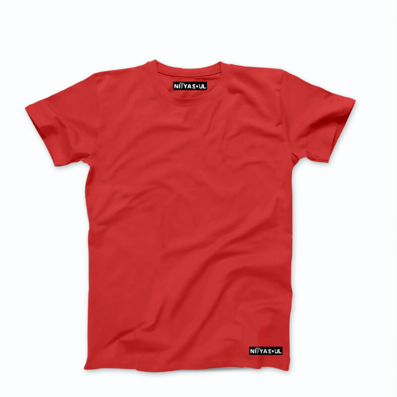 Plain red t-shirt