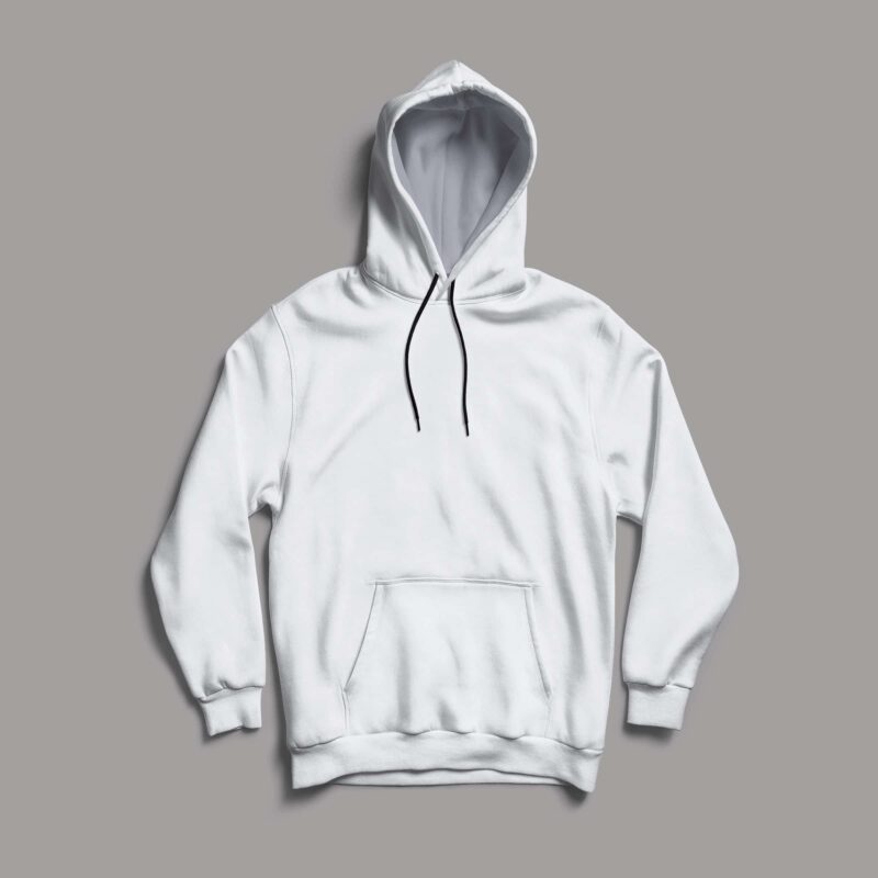 Buy Cool Basic White Hoodie - Nityasoul