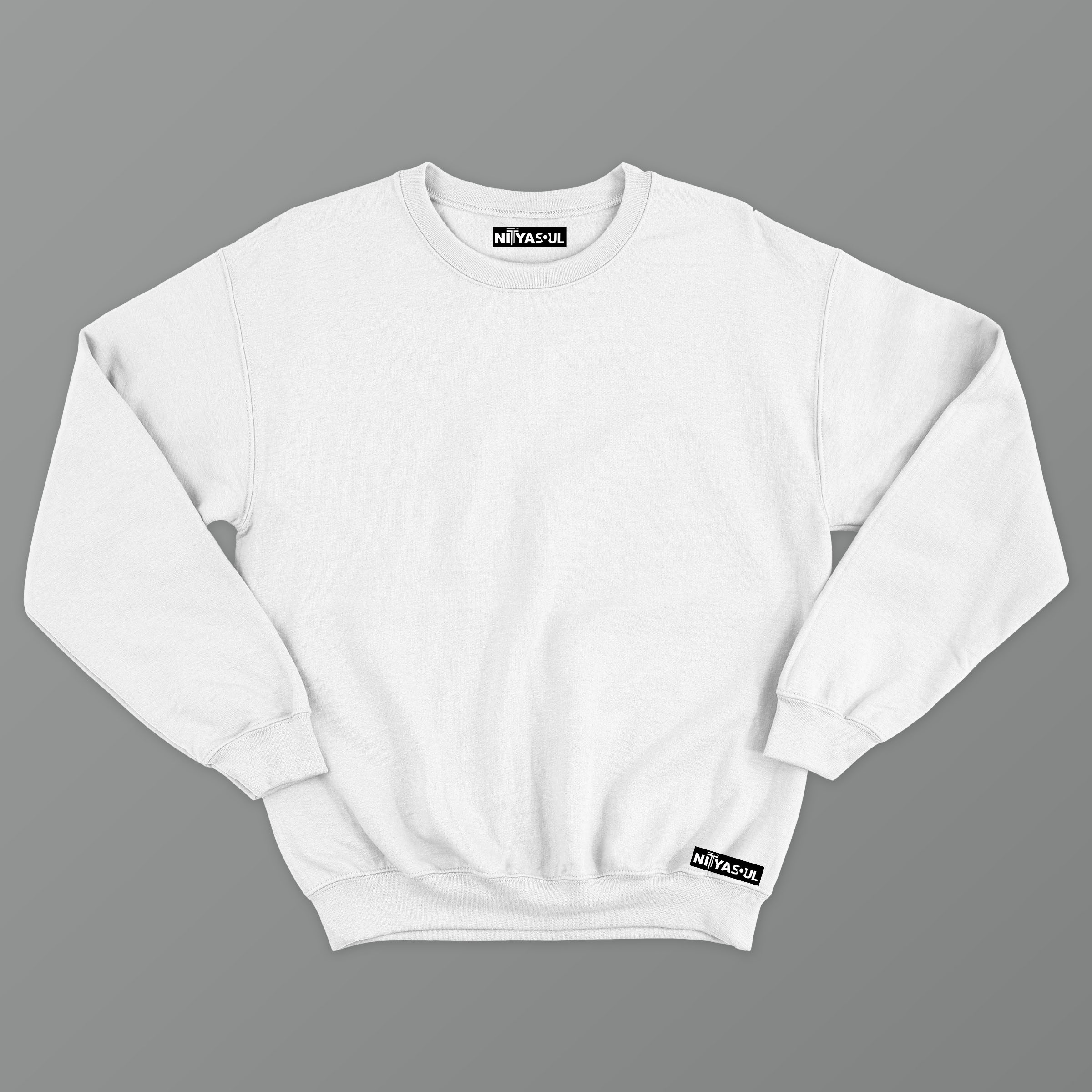 Plain White Sweatshirt