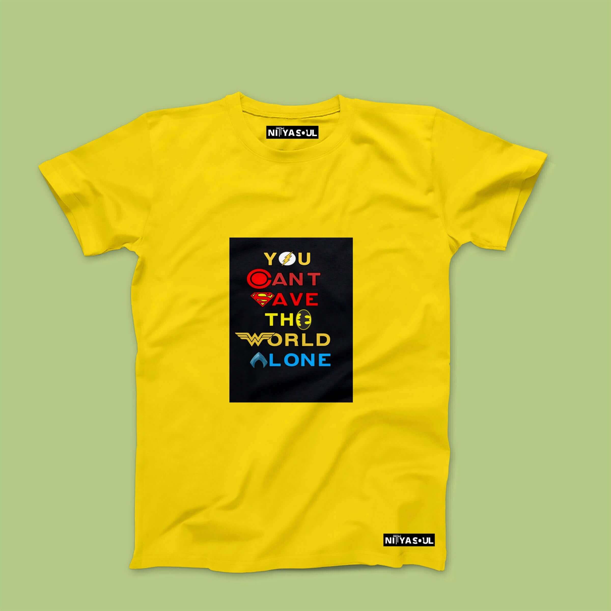 YOU CAN'T SAVE THE WORLD ALONE T-shirt - Nityasoul