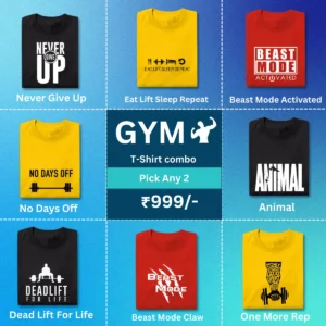 Pack Of 2 Gym T-shirt